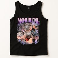 Moo Deng Hippo Meme Funny Tank Top