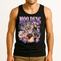 Moo Deng Hippo Meme Funny Tank Top