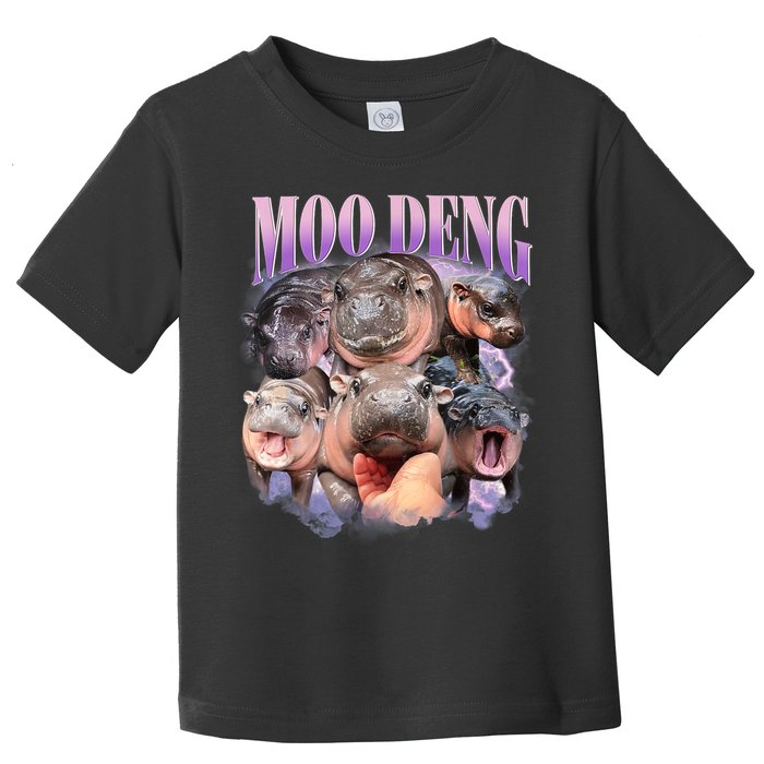 Moo Deng Hippo Meme Funny Toddler T-Shirt