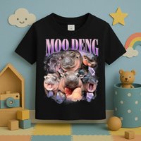 Moo Deng Hippo Meme Funny Toddler T-Shirt