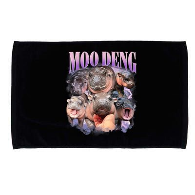 Moo Deng Hippo Meme Funny Microfiber Hand Towel