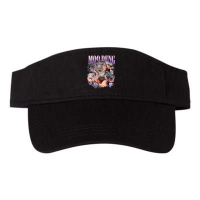 Moo Deng Hippo Meme Funny Valucap Bio-Washed Visor