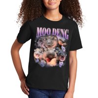 Moo Deng Hippo Meme Funny Kids T-Shirt