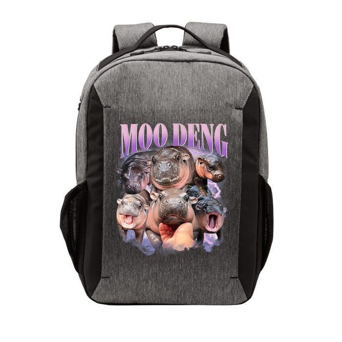 Moo Deng Hippo Meme Funny Vector Backpack
