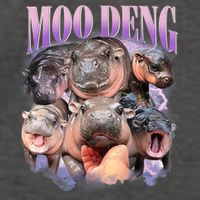 Moo Deng Hippo Meme Funny Vector Backpack