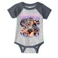 Moo Deng Hippo Meme Funny Infant Baby Jersey Bodysuit