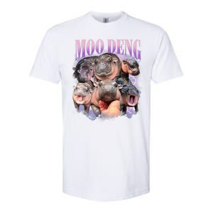 Moo Deng Hippo Meme Funny Softstyle CVC T-Shirt