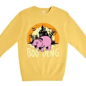 Moo Deng Halloween Boo Deng Halloween Premium Crewneck Sweatshirt