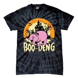 Moo Deng Halloween Boo Deng Halloween Tie-Dye T-Shirt