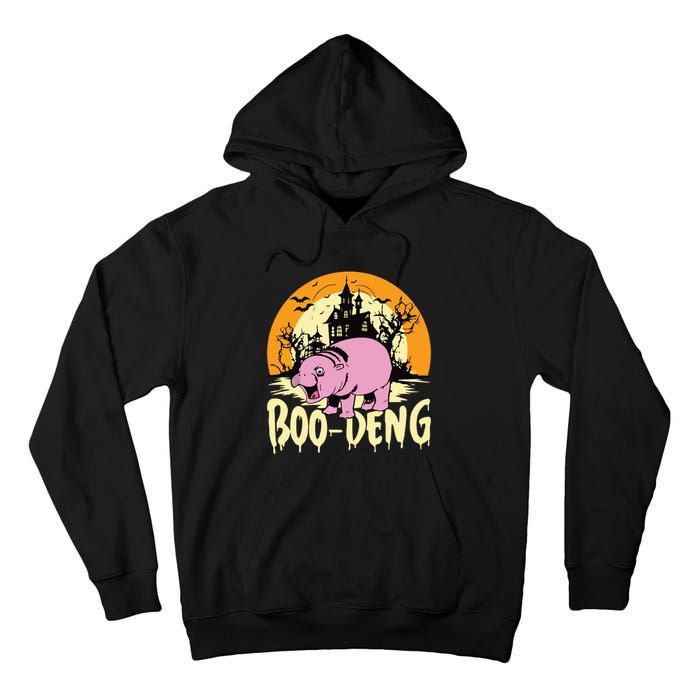 Moo Deng Halloween Boo Deng Halloween Tall Hoodie