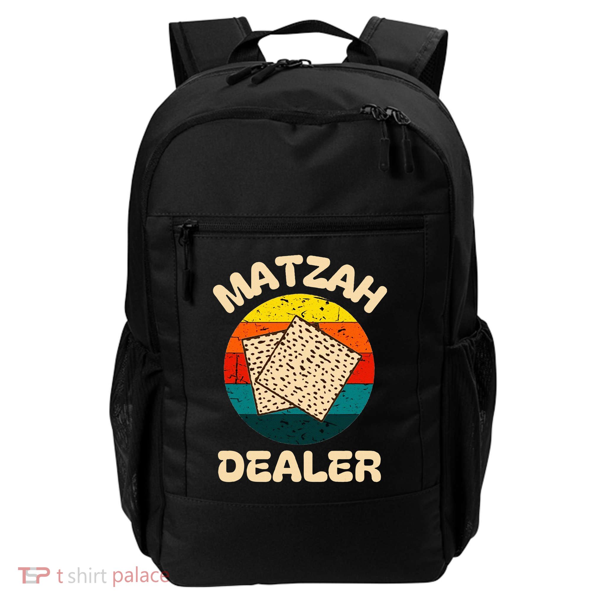 Matzah Dealer Happy Passover Seder Afikoman Jewish Pesach Daily Commute Backpack