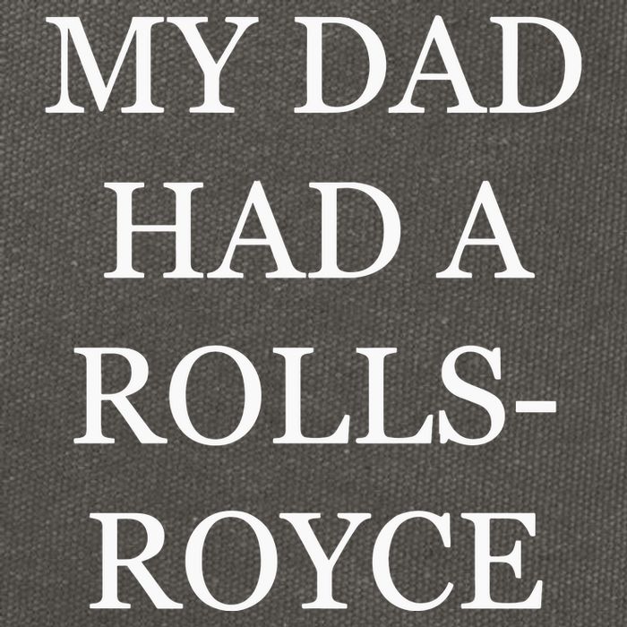 My Dad Had A Rolls Royce Victoria Beckham VictoriaS Dad Had A Rolls Royce Cotton Canvas Backpack