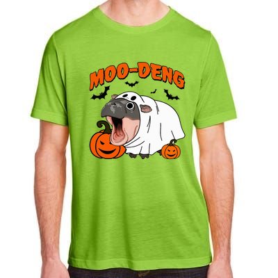 Moo Deng Halloween Boo Ghost Costume Moodeng Lover Adult ChromaSoft Performance T-Shirt