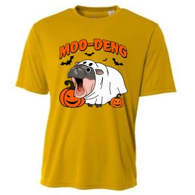 Moo Deng Halloween Boo Ghost Costume Moodeng Lover Cooling Performance Crew T-Shirt