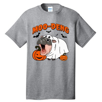 Moo Deng Halloween Boo Ghost Costume Moodeng Lover Tall T-Shirt