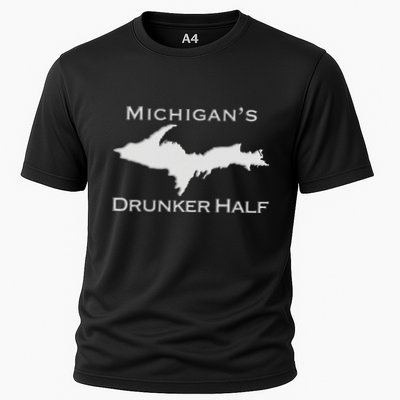 Michigans Drunker Half Upper Peninsula Yooper 906 Performance Shirt