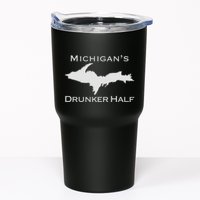 Michigans Drunker Half Upper Peninsula Yooper 906 Tumbler
