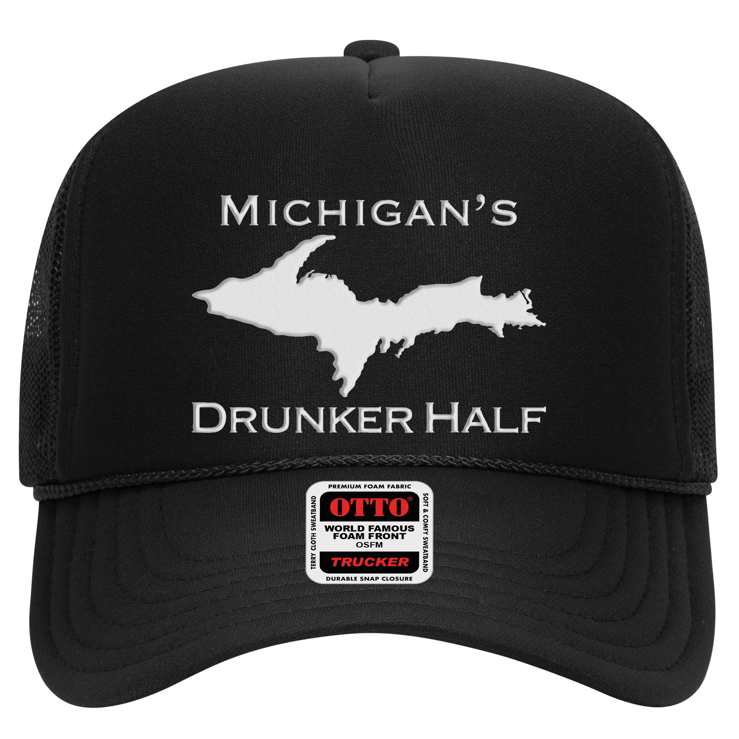 Michigans Drunker Half Upper Peninsula Yooper 906 Hat
