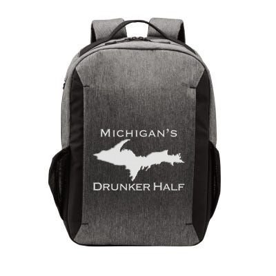 Michigans Drunker Half Upper Peninsula Yooper 906 Vector Backpack