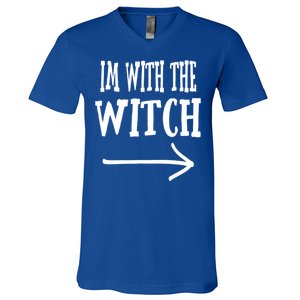 Mom Dad Halloween Costume Trick Or Treat Parent Witch Funny Gift V-Neck T-Shirt