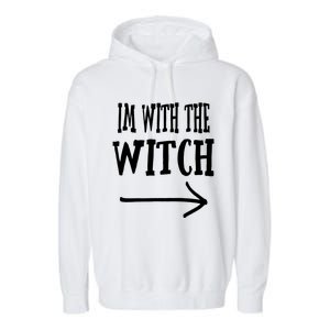 Mom Dad Halloween Costume Trick Or Treat Parent Witch Funny Gift Garment-Dyed Fleece Hoodie