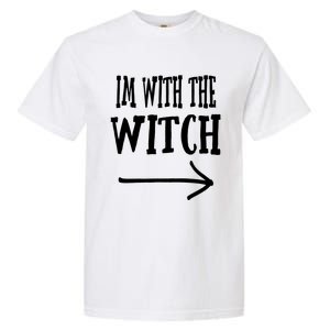 Mom Dad Halloween Costume Trick Or Treat Parent Witch Funny Gift Garment-Dyed Heavyweight T-Shirt