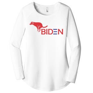 My Dog Hates Biden Funny Anti Biden Women's Perfect Tri Tunic Long Sleeve Shirt