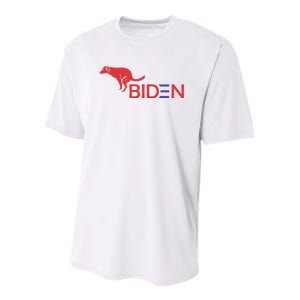 My Dog Hates Biden Funny Anti Biden Youth Performance Sprint T-Shirt