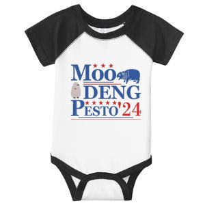 Moo Deng Hippo 2024 And Pesto The Penguin Infant Baby Jersey Bodysuit