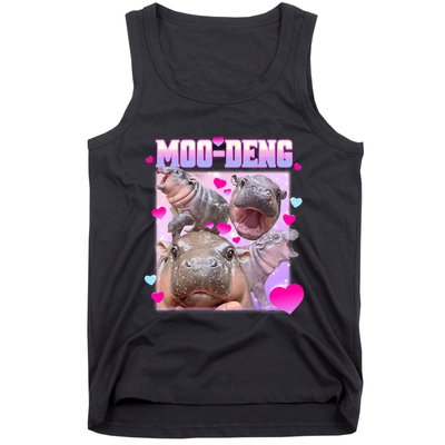 Moo Deng Hippo Baby Pygmy Funny Tank Top