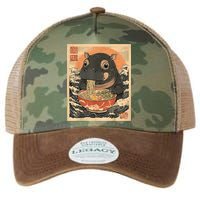 Moo Deng Hippo Eat Ramen For Japanese Style Legacy Tie Dye Trucker Hat