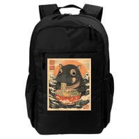Moo Deng Hippo Eat Ramen For Japanese Style Backpack
