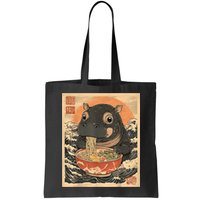 Moo Deng Hippo Eat Ramen For Japanese Style Bag