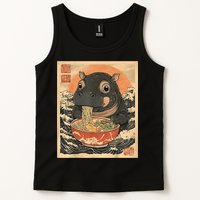 Moo Deng Hippo Eat Ramen For Japanese Style Tank Top