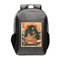 Moo Deng Hippo Eat Ramen For Japanese Style Vector Backpack