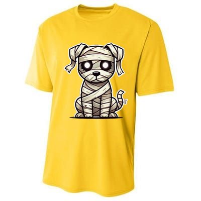 Mummy Dog Halloween Performance Sprint T-Shirt