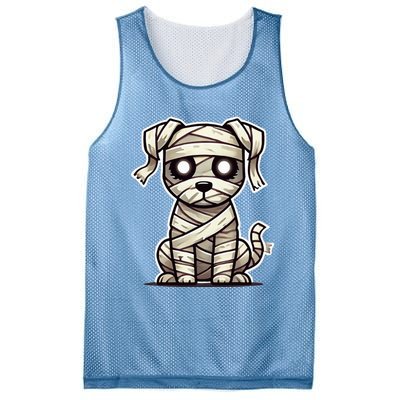 Mummy Dog Halloween Mesh Reversible Basketball Jersey Tank