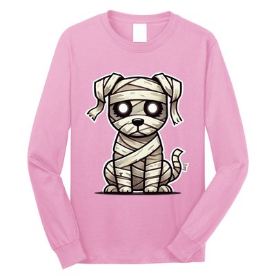 Mummy Dog Halloween Long Sleeve Shirt