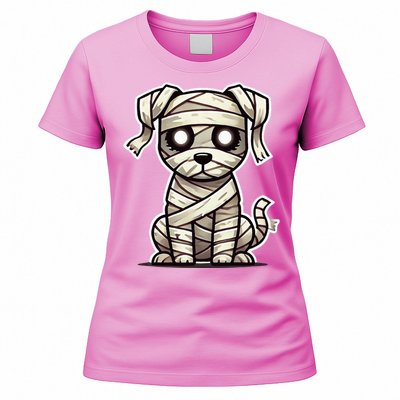 Mummy Dog Halloween Women's T-Shirt