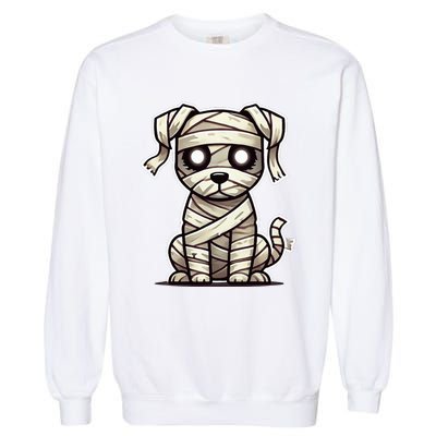 Mummy Dog Halloween Garment-Dyed Sweatshirt