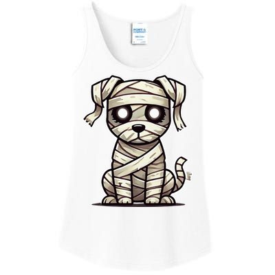 Mummy Dog Halloween Ladies Essential Tank