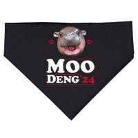 Moo Deng Hippo Cute Baby Pygmy Funny Election 2024 USA-Made Doggie Bandana