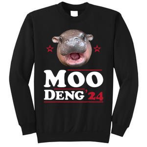 Moo Deng Hippo Cute Baby Pygmy Funny Election 2024 Sweatshirt