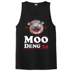 Moo Deng Hippo Cute Baby Pygmy Funny Election 2024 PosiCharge Competitor Tank