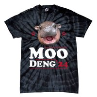 Moo Deng Hippo Cute Baby Pygmy Funny Election 2024 Tie-Dye T-Shirt