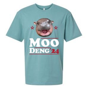 Moo Deng Hippo Cute Baby Pygmy Funny Election 2024 Sueded Cloud Jersey T-Shirt