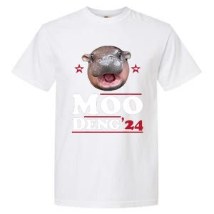 Moo Deng Hippo Cute Baby Pygmy Funny Election 2024 Garment-Dyed Heavyweight T-Shirt