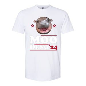 Moo Deng Hippo Cute Baby Pygmy Funny Election 2024 Softstyle CVC T-Shirt