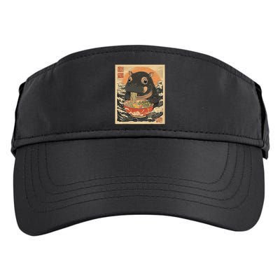 Moo Deng Hippo Eat Ramen For Japanese Style Adult Drive Performance Visor