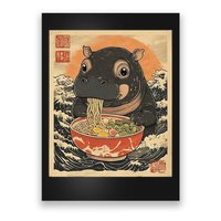 Moo Deng Hippo Eat Ramen For Japanese Style Poster